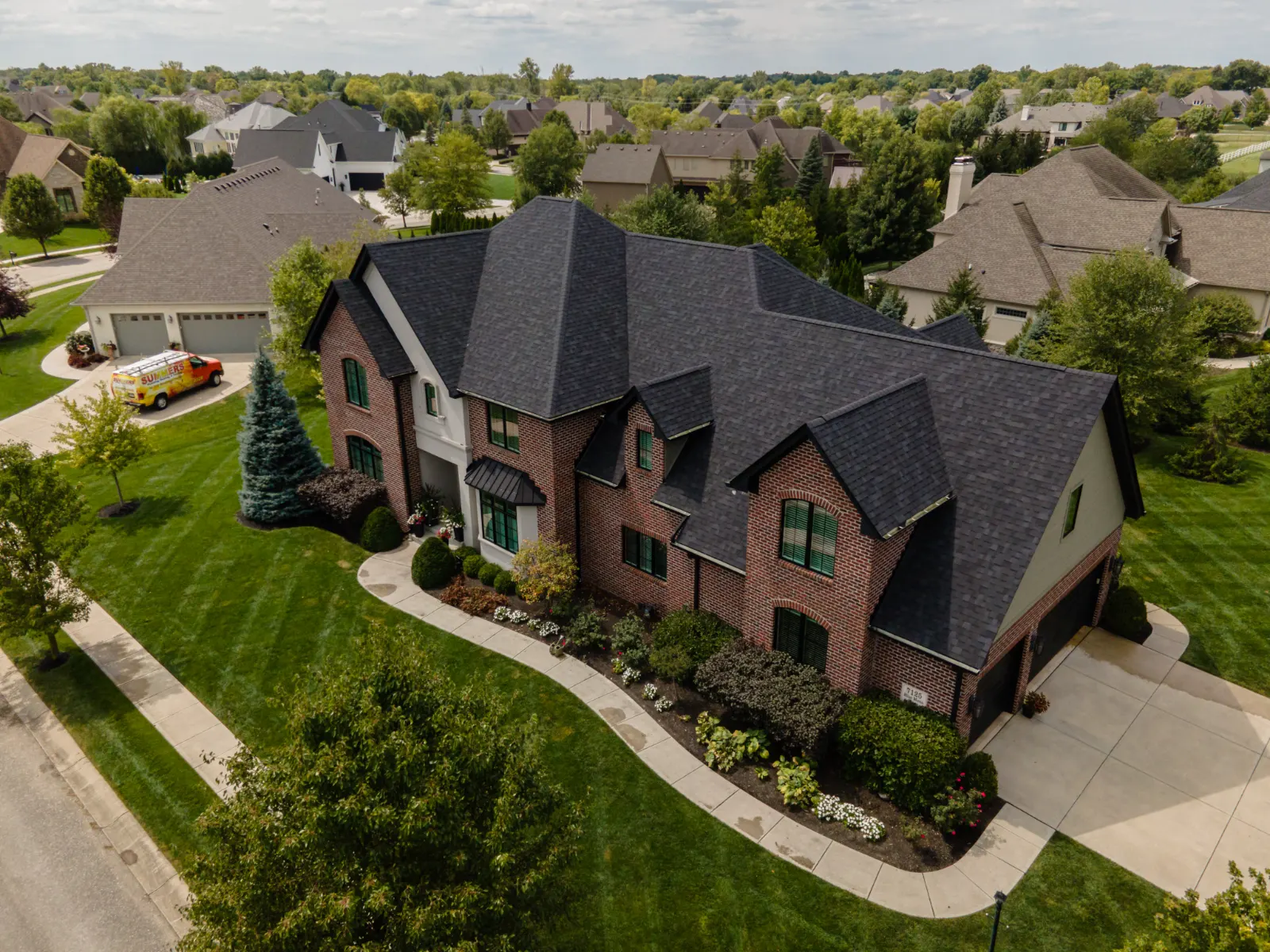 Licensed roofing crew at work on Westfield residence
