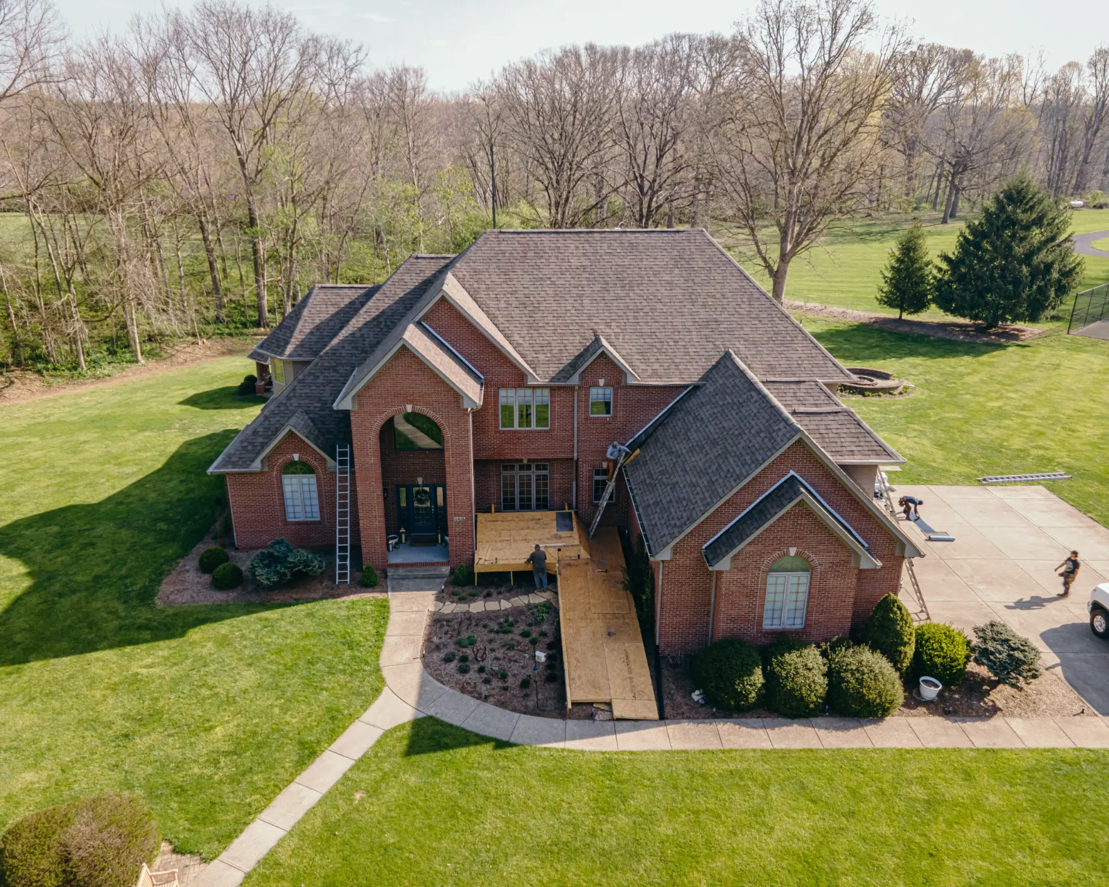 Residential roofing project in Westfield, Hamilton County Indiana